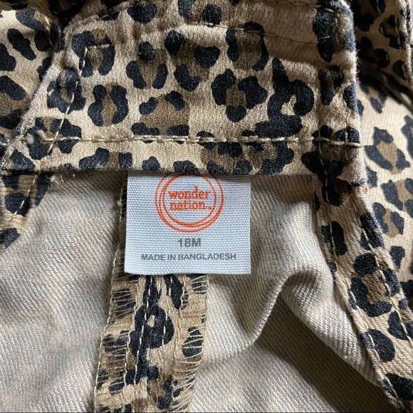 Wonder Nation | 2pc Jumper Dress Set Size 18M Animal Print Green Bundle - Picture 6 of 11